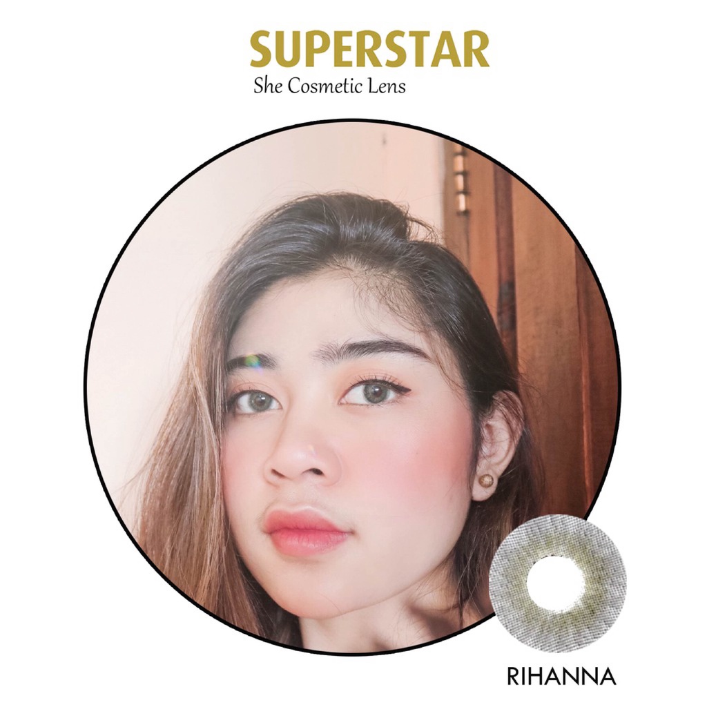 Superstar Rihanna softlens warna  bulanan