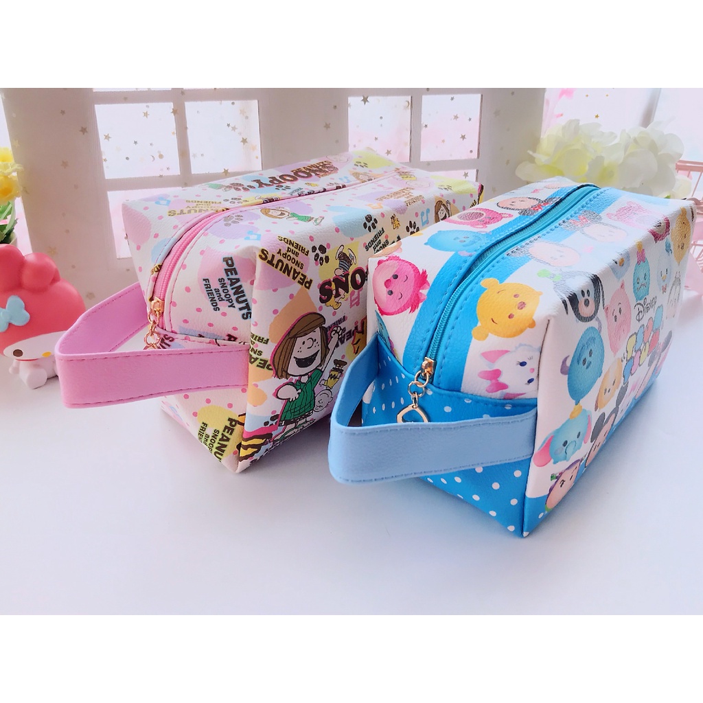 Import Tas kosmetik Tempat Pensil Doraemon Kitty Unicorn