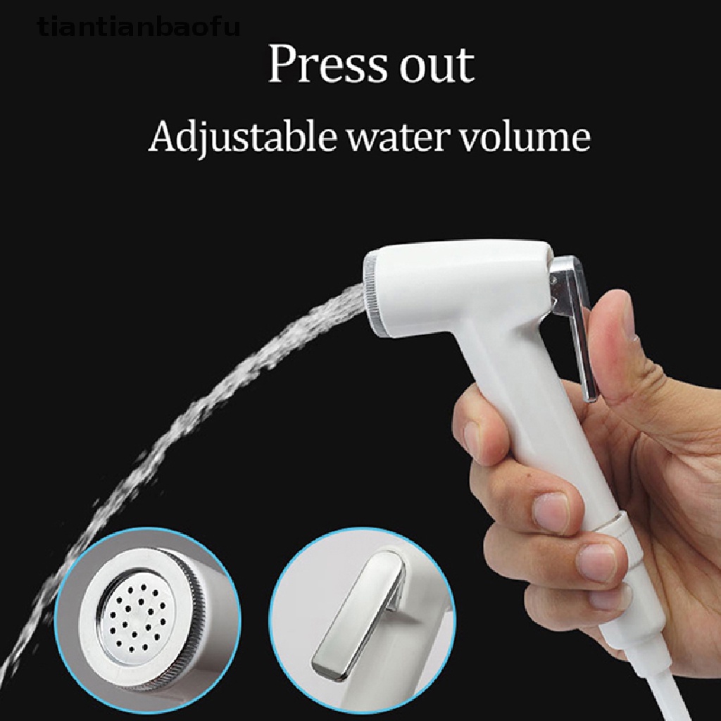 [tiantianbaofu] ABS Portable Bidet Sprayer Set Handheld Adapter Bracket Toilet Cleaning Tools Boutique