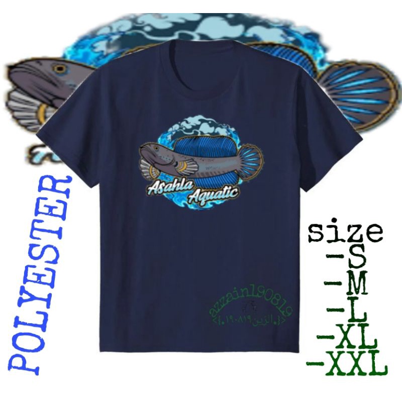 kaos anak channa Aquatic/ snakehead/andrao/stewarti/limbata/auranti/maru/pulchra/blue pulchra/barca/