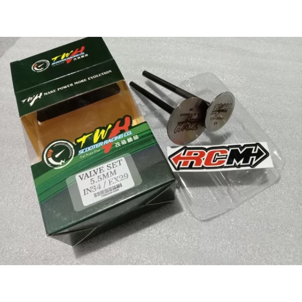 KLEP KELEP VALVE SET TWH UK 34-29 34 - 29 BATANG UK 5.5MM 5.5 MM ORI ORIGINAL TWH ASLI 2PCS IN DAN EX