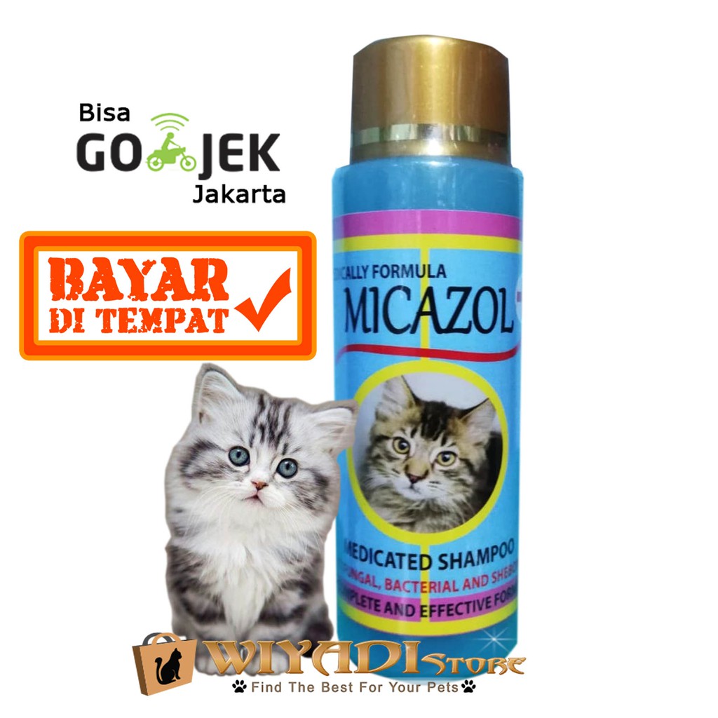 Cat Shampoo Micazol 125ml Sampo Aman Untuk Kucing dan Anak Kucing  Anti Kutu Tic &amp; Flea