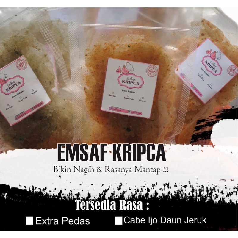 

KRIPCA EMSAF 200gr (Gurih dan bikin nagih pecah dilidah)
