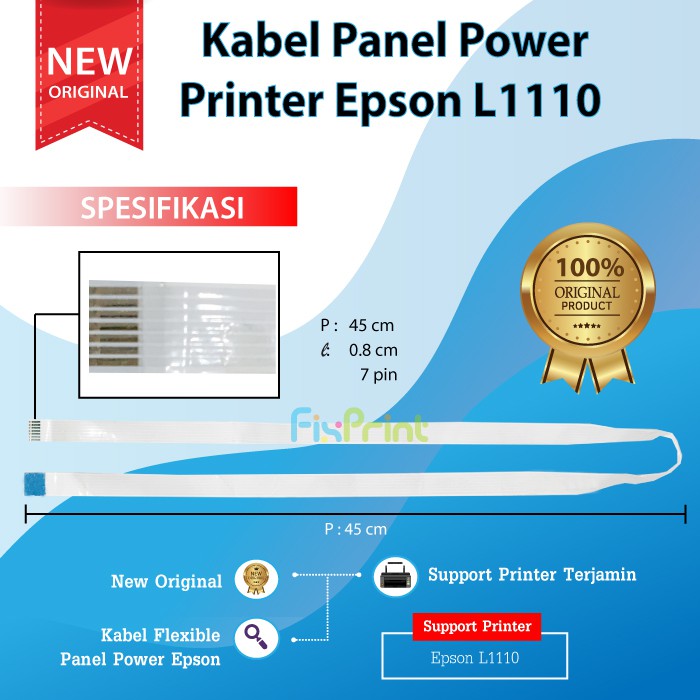 Kabel Panel Power L1110 Flexible Cable Control Panel Printer Epson L-1110 Kabel Tombol Power L1110