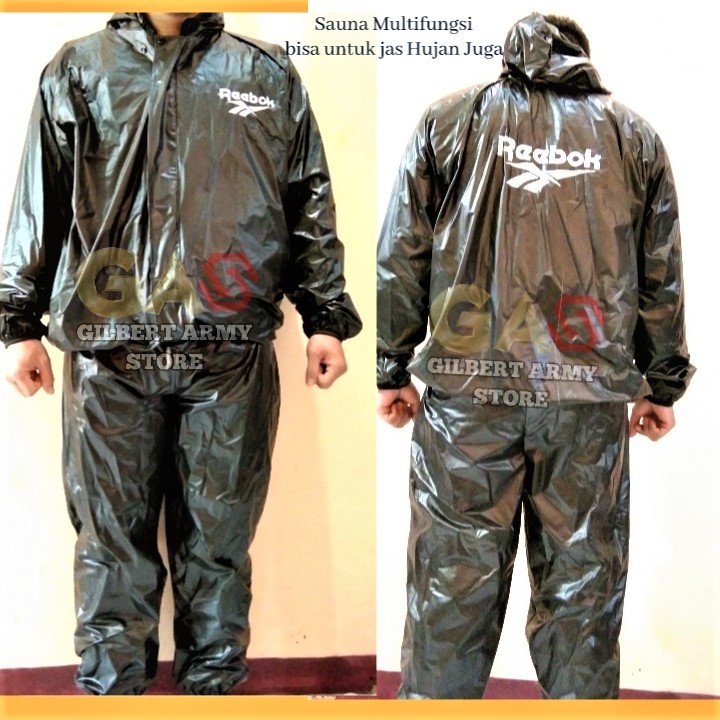Sauna TNI AD Baju Olahraga Lari Jas Hujan Army Promo Sauna Militer Army