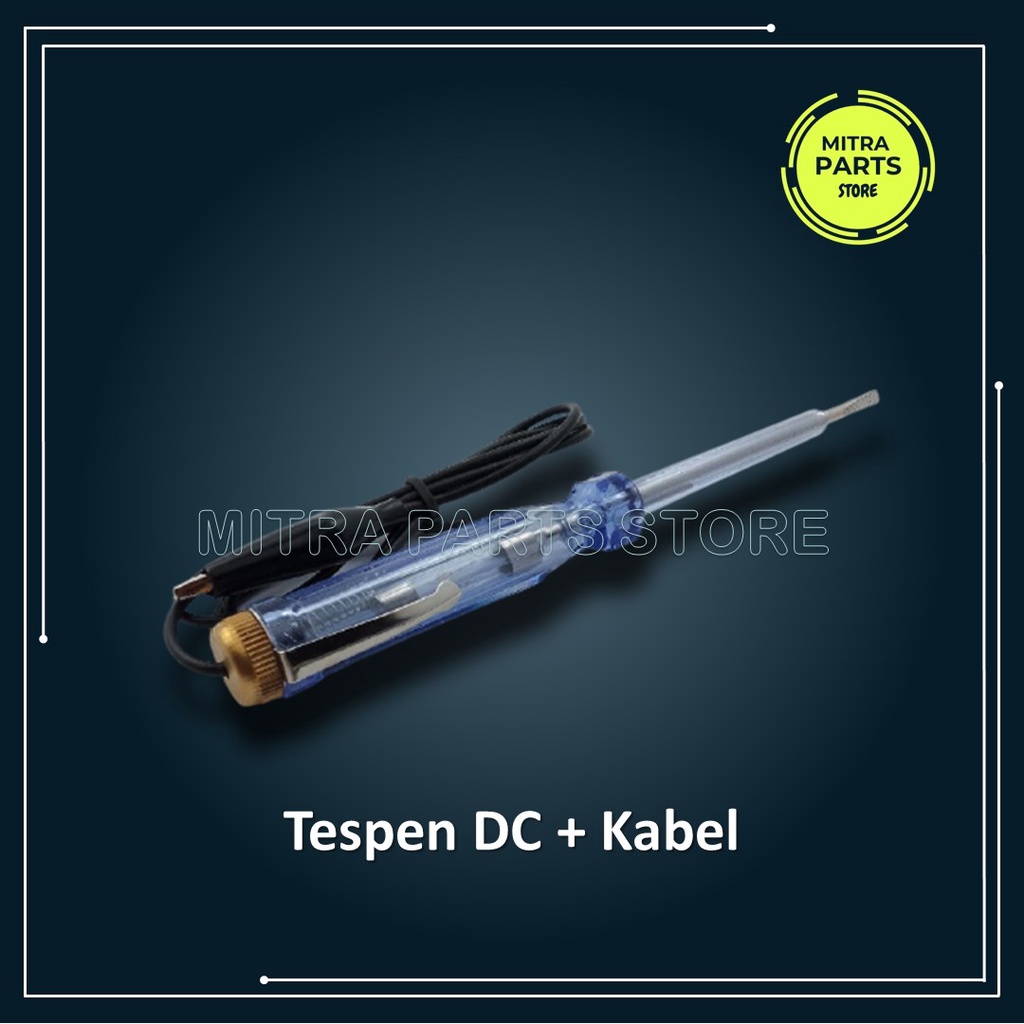 Tespen Obeng Aki DC 12v + Kabel / Testpen Tespen Test Pen Aki DC