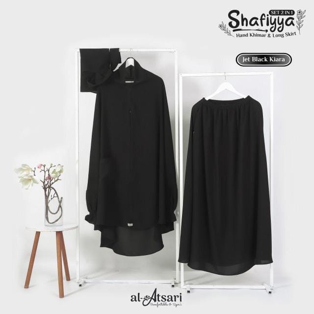 Tunik Shafiyya 2 in 1 setelan khimar rok wolfis termurah adem lembut gamis akhwat tunik