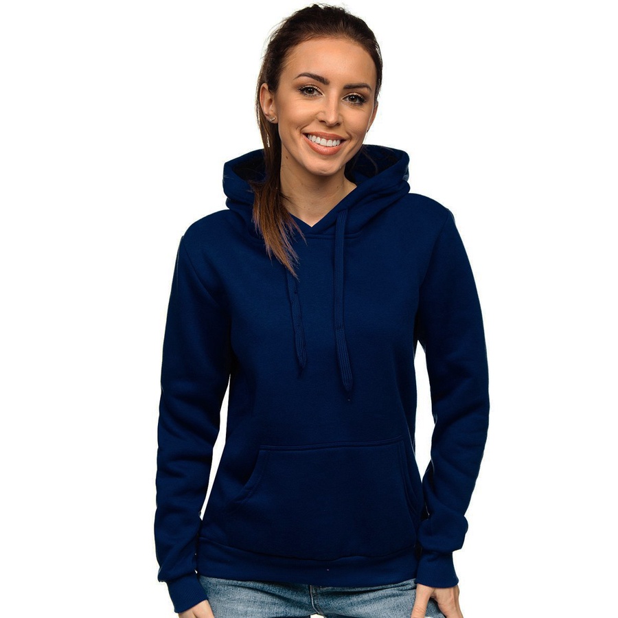 Hoodie Wanita Oversize Sweater Polos Wanita Pria Unisex Beige Cream Khaki Jumper Ukuran M L XL XXL XXXL Jumbo Dan Big Size Lina Muslim Gallery-NAVY