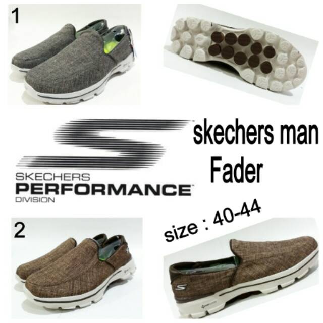 Sepatu slip on skechers man fader skechers slip on murah