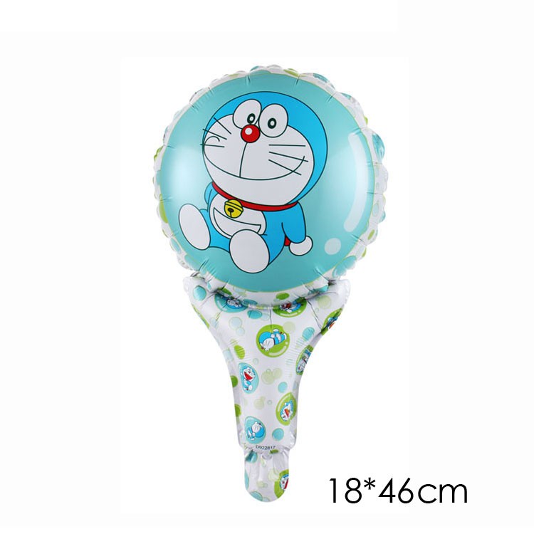 HAPPY TIME BALON FOIL TEMA DORAEMON BULAT JUMBO BESAR MINI TONGKAT BALON HAPPY BIRTHDAY HBD DEKORASI ULANG TAHUN