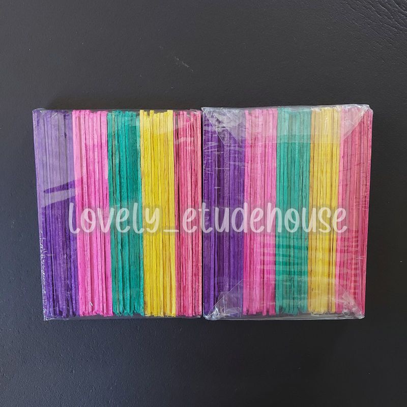 Jual Stick es krim warna | stick es krim kayu | stick es krim mainan