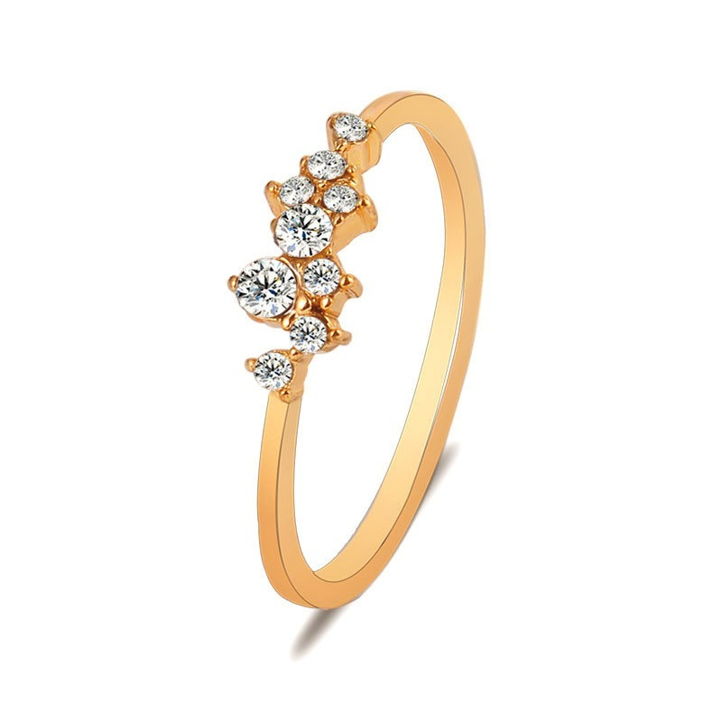 Cincin Berlian 18k Warna Rose Gold Untuk Pernikahan