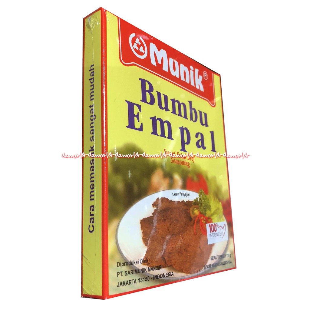Munik Bumbu Empal Sweet Fried Beef Seasoning 110gr Bumbu Masak Instan
