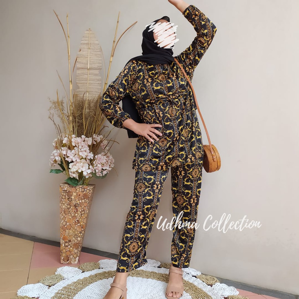 SETELAN MOTIF SULTAN / ONE SET SULTAN BAHAN HYGET