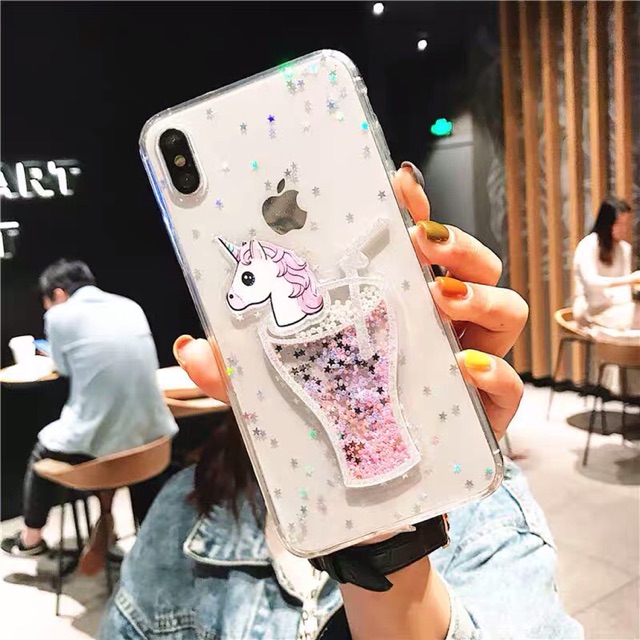 Unicorn Drink Case iPhone Oppo Vivo Xiaomi Samsung Realme M31 M21 A1k A21s A80 Note 20 9 8 5 6 redmi