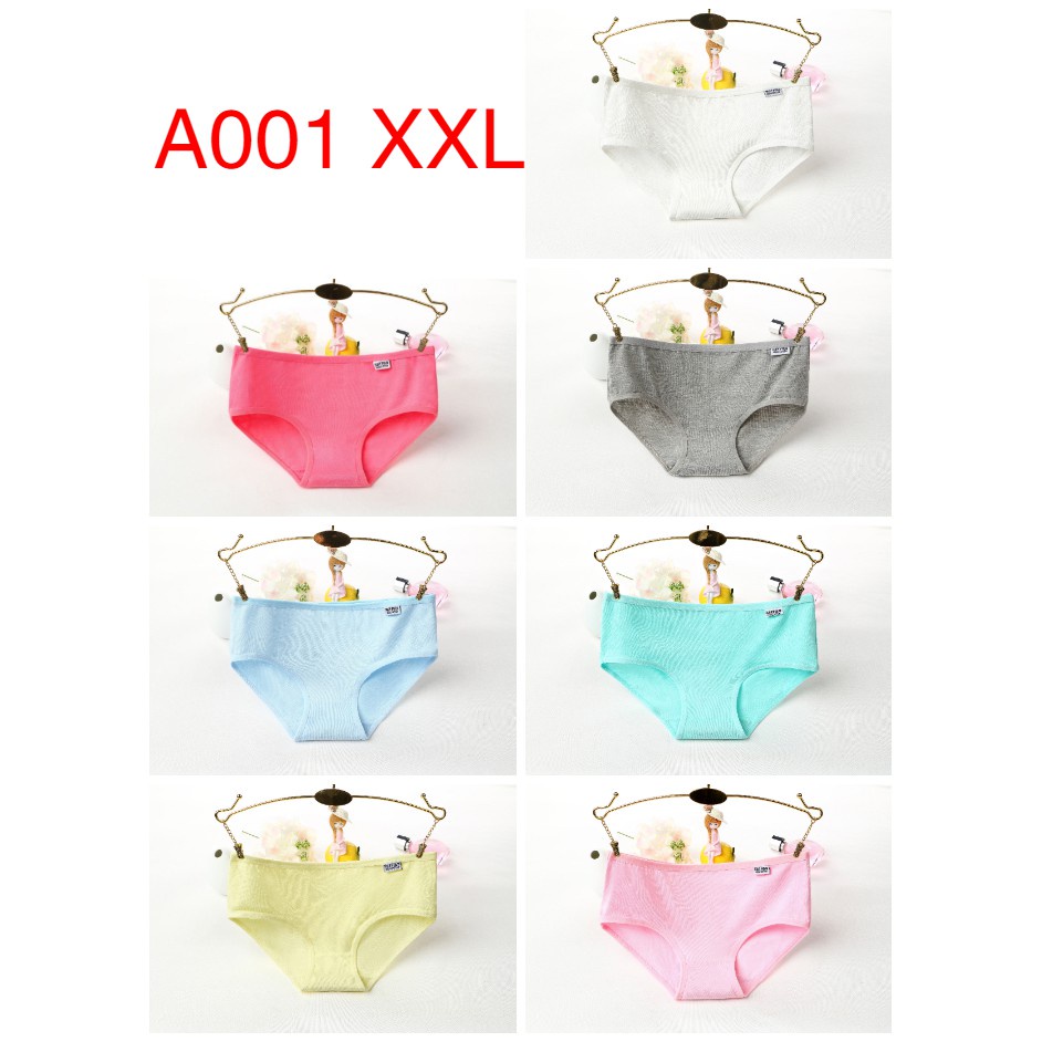 Undies Celana Dalam CD Wanita Polos Merk VELIA Ukuran ampe extra jumbo-DELVIA- L