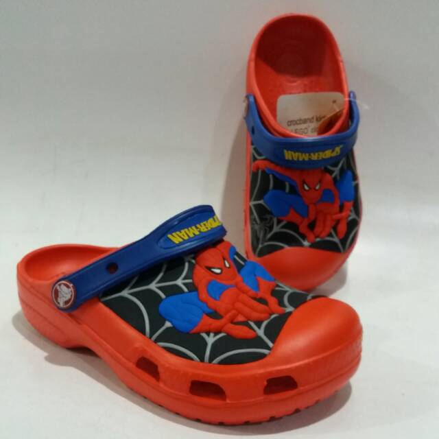 Sandal anak spiderman custom clog crocs