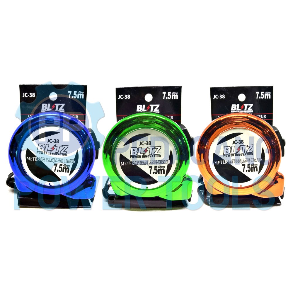 BLITZ ROLL METER 7,5 METER ROL METERAN 7.5M x 25MM - WARNA RANDOM