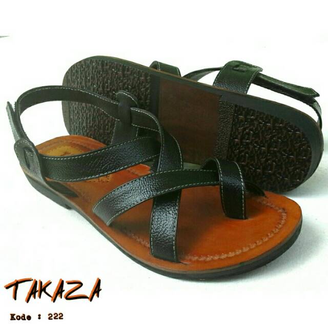 Sandal Kulit Pria, Sandal Talincang, Sandal Kulit Terompah