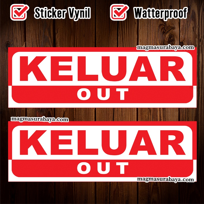 

Stiker Keluar magma surabaya