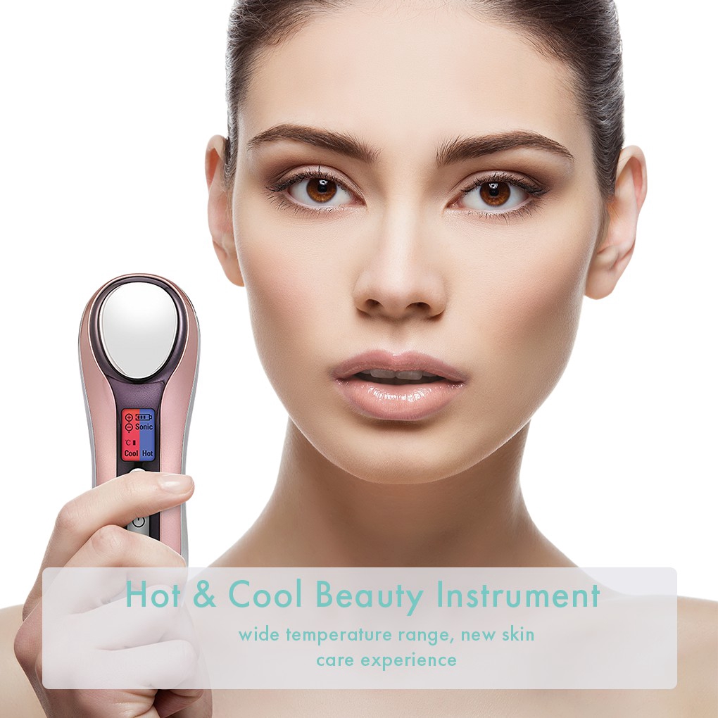 Inone Alat Kecantikan Ultrasonik Ion Facial Deep Cleansing Mengecilkan Pori-Pori Wajah Massager-1