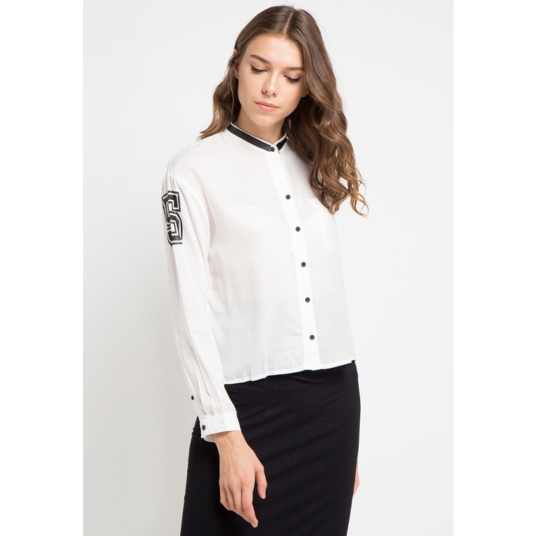 Kemeja Logo Jeans ORIGINAL C2 51848 Baju Atasan Hem Wanita Cewek Perempuan