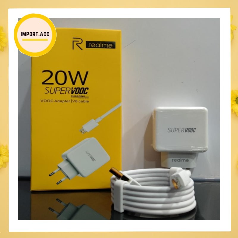 CHARGER REALME ORIGINAL TYPE C SUPER VOOC / CHARGER REALME MICRO USB ORIGINAL FAST