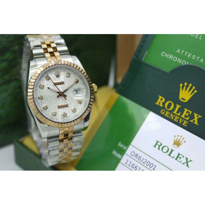 jam tangan rantai rolex mesin metic