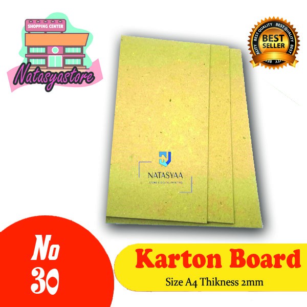 

Karton hard board Tebal No. 30 A4