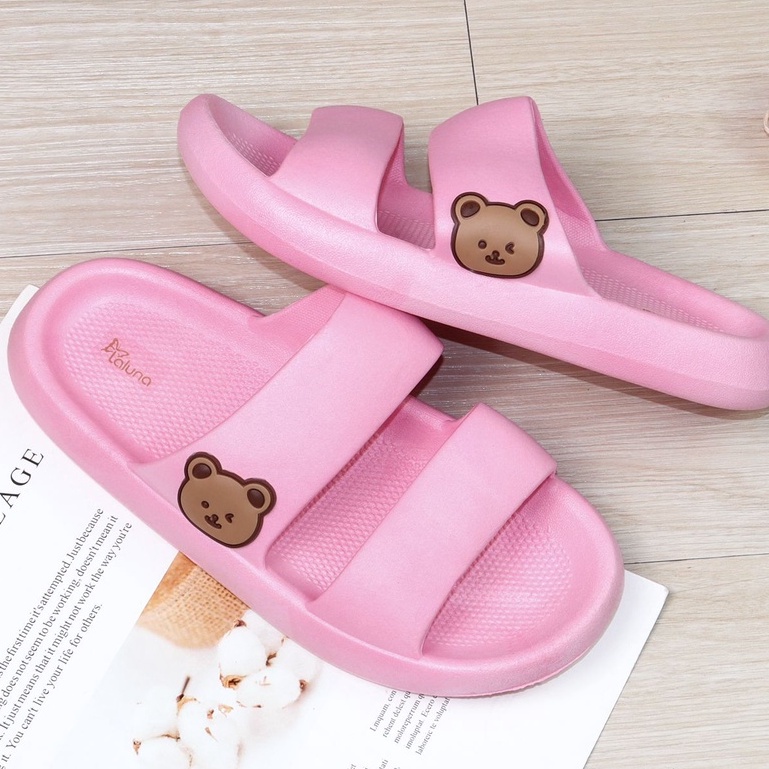 3.3 SALE Sandal selop wanita / Sandal Slide TORY Rubber Anti Slip Import-PICH BEAR