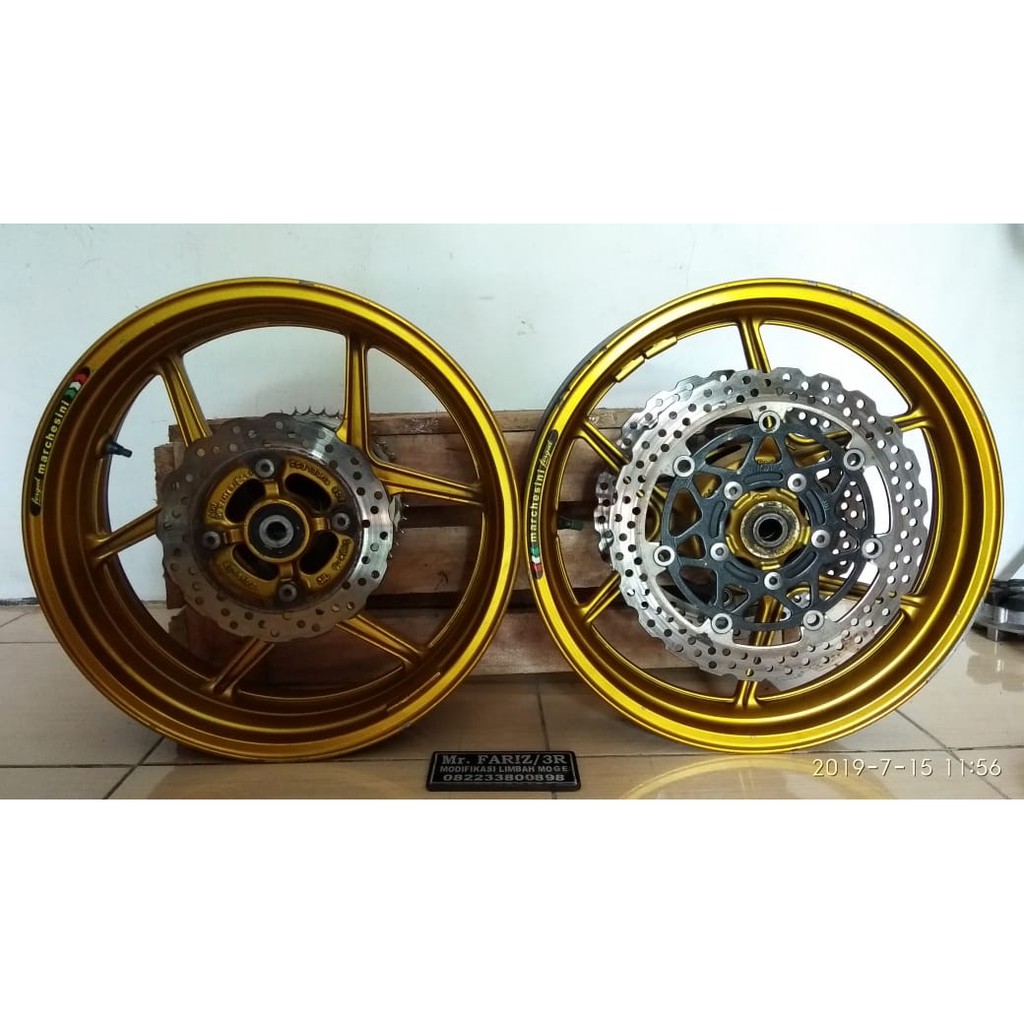 Velg Rim Set Enkei Kawasaki Ninja ZX6R ZX636 Modifikasi Limbah Moge Shopee Indonesia
