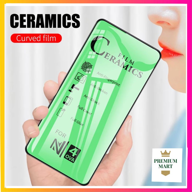 TEMPERED CERAMIC GLASS HIJAU FULL LAYAR FOR INFINIX Smart 5/Hot 9/HOT 8/Hot 9 play