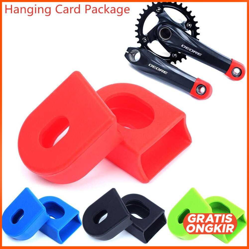 Cover Crank Sepeda Silicone Bicycle Arm Protector - JI1171