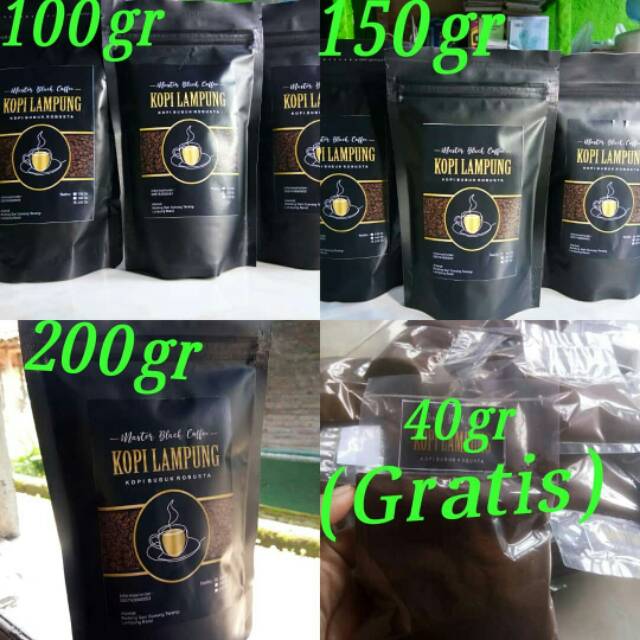 

Promo kapi bubuk robusta asli lampung 200 gram