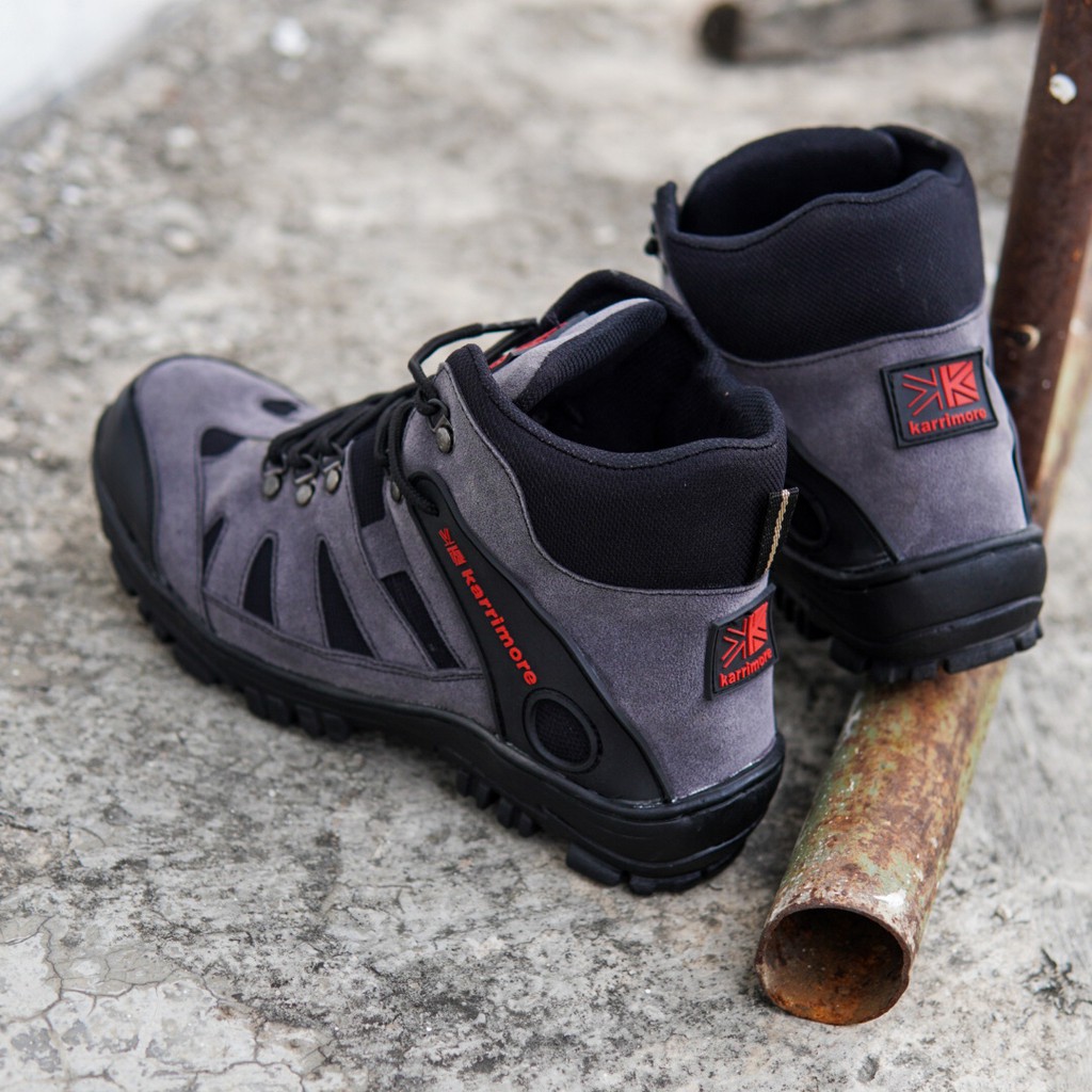 Sepatu Gunung Pria Karrimore Boots Safety Ujung Besi Karimore Tactical Tracking Hiking Sepatu Muncak