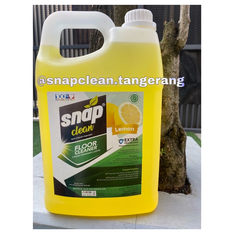 SNAP CLEAN PERMBERSIH LANTAI 4 LITER / SNAP CLEAN FLOOR CLEANER 4 LITER