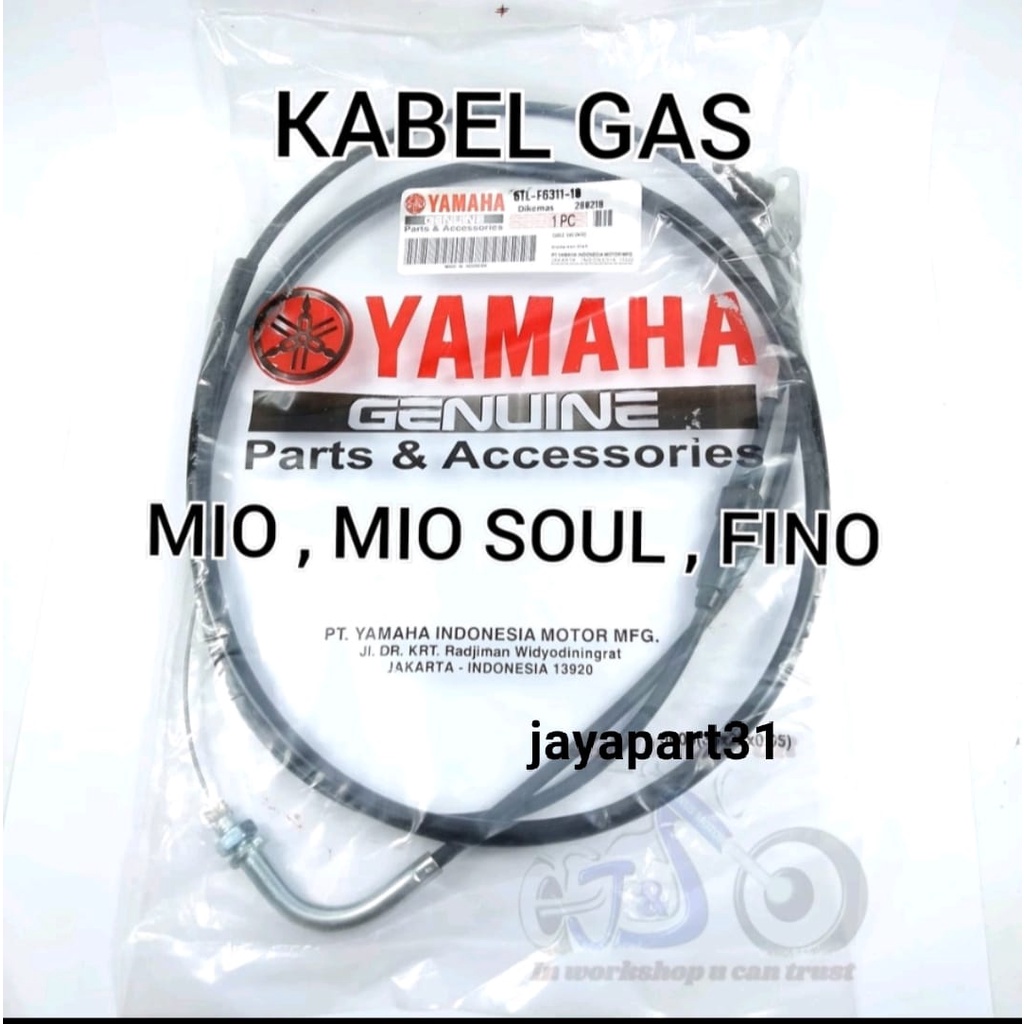 KABEL GAS MIO SPORTY MIO SOUL FINO KARBU MIO SMILE KUALITAS ASLI ORIGINAL YAMAHA