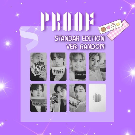 PC PHOTOCARD BTS PROOF UNOFFICIAL