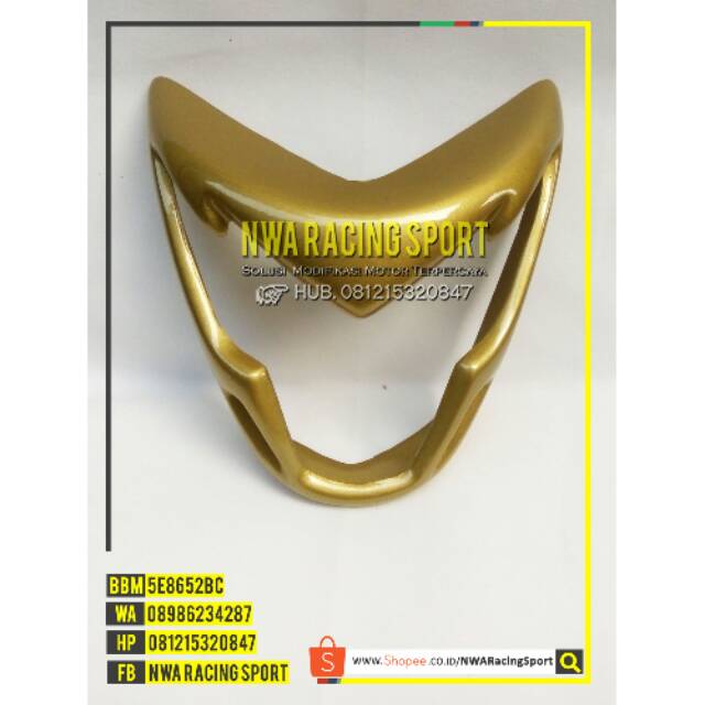 Cover List Lampu Vixion R Gold dan All New Vixion