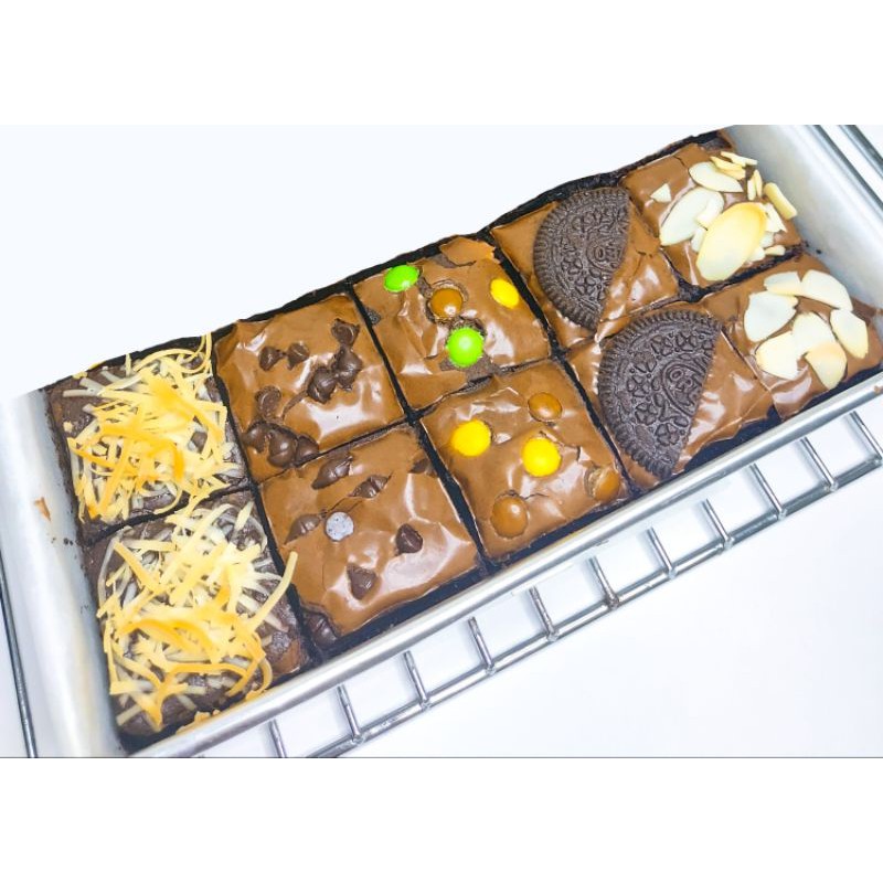 

Brownies Shiny Crust | Brownies Panggang | Brownies Sekat