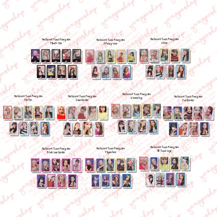 [READY / SET] TWICE FANCY YOU TWIC PHOTOCARD FAN MADE UNOFFICIAL YANGPASHOP TW SANA TZUYU JIHYO