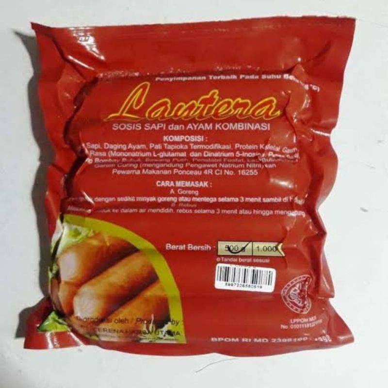 

sosis lantera besar bungkus merah