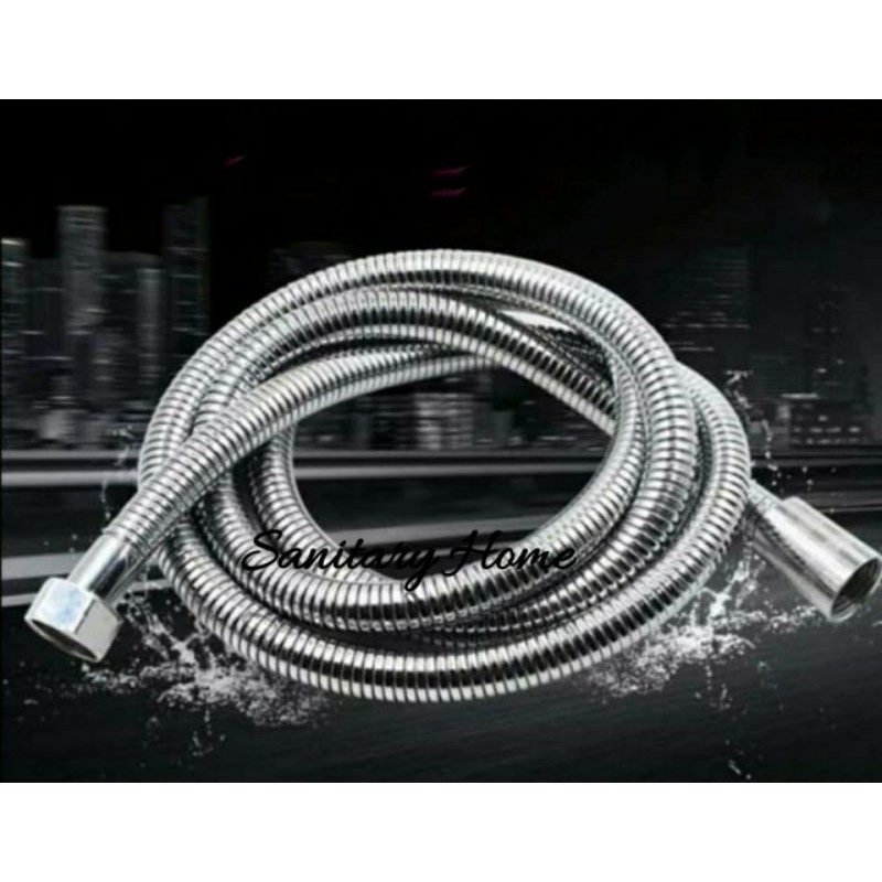 Selang Shower Fleksibel 200cm Stainless / Selang Air Hand shower Selang Kamar mandi panjang tebal