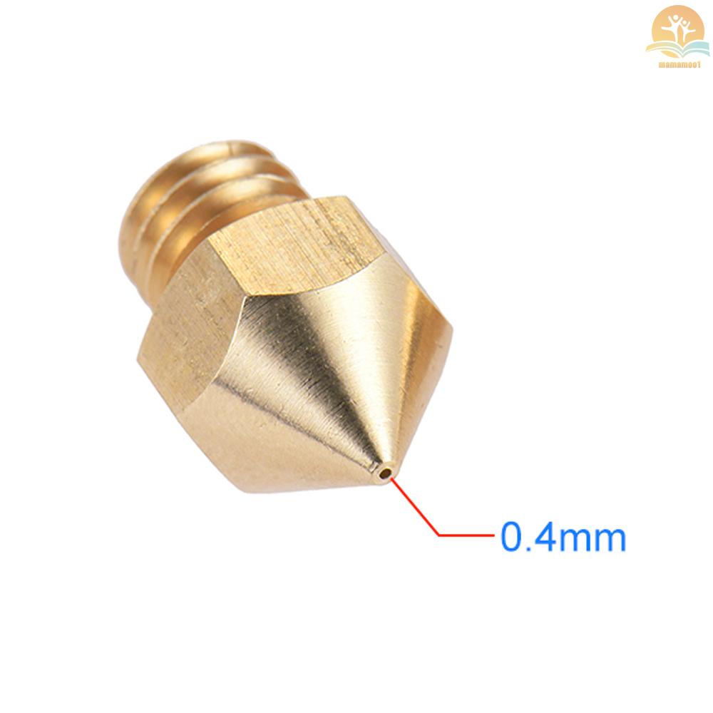 Anet  2Pcs/Set 0.4mm Brass Nozzle Extruder Print Head + Heater Block Hotend + 1.75mm Throat Tubes Pipes for Anet A8 A6 Ender 3 3D Printer Accessories