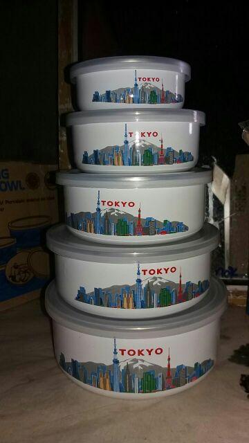 Mixing Bowl Set Maspion (5pcs) / Rantang Makanan 5 Susun