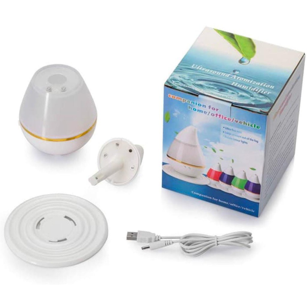 Diffuser 7 colour led/ Humidifier - Pelembab udara ruangan - 7 warna warni -home rumah, motif