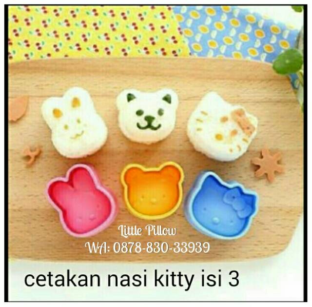 (HK FRIENDS) Bento Rice Mold Hello Kitty &amp; Friends/ Cetakan Nasi Karakter