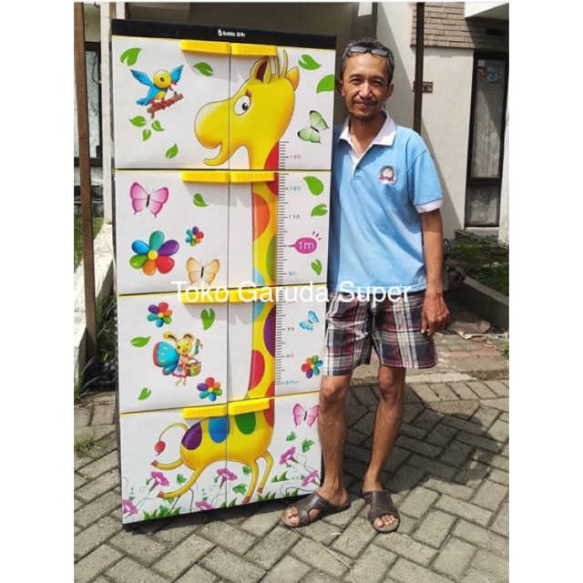 Lemari Plastik Bubble Star Jumbo Motif Jerapah