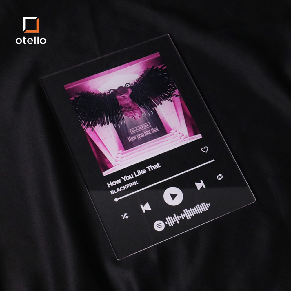 Akrilik Spotify UV Print | Pajangan Akrilik Musik Custom | Cover Album Lagu Custom | Akrilik Lagu