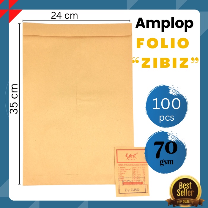 

InJO Amplop Coklat FOLIO ( 24x35Cm )